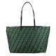 100% Authentic Fendi Zucchino FF Monogram Green Nylon Roll Tote Bag