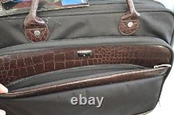 17 Rolls Business Travel US Luggage BLACK Carry On Bag Overnighter Croc Trim