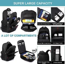 17in Rolling Backpack School Travel Carry On Bookbag Wheeled Suitcase Adult Bag