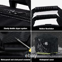 18'' Rolling Tool Bag Waterproof Tool Bag with Wheels Portable Storage Organizer