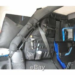 1x Left Roll Bar Storage Cargo Bag Cage Trunk Accessories For Jeep Wrangler JK