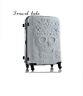 202428 Rolling Luggage Spinner Travel Suitcase 3D skull Women Trolley Bag