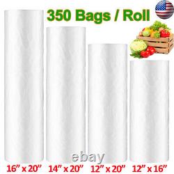 20 Rolls Plastic Produce Clear Bag On Roll Kitchen Food Fruit Storage Vegetable