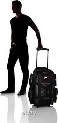 22 Lightweight Carry On Rolling Duffel Bag Black One Size FREE SHIPPING USA