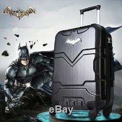 24 Batman Luxury Deluxe Black Suitcase Luggage baggage Travel Bag Trolley