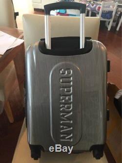 24 Superman Luxury Deluxe Gray Suitcase Luggage baggage Travel Bag Trolley