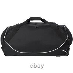 28 Puma Luggage Wheeled Rolling Duffel Gear Bag Tote Sports Travel Gym Black