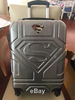 28 Superman Luxury Deluxe Gray Suitcase Luggage baggage Travel Bag Trolley