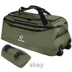 2 Pack Rolling Duffel Bags with Wheels & Backpack Strap Large Travel Rolled Bag