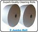 2 x Jumbo Tea Bag Tissue Filter Paper Roll Wholesale Trade not Centrefeed Blue