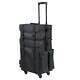 2in1 Rolling Makeup Trolley Train Case Bag withDrawer Organizer Box Oxford Fabric