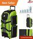 32 Rolling Duffel Bag Lightweight & Durable Neon Lime Multiple Pockets