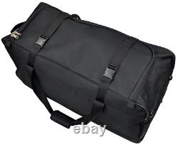 33-INCH Travel Rolling Wheel Duffel Duffle Bag by Amaro Black TWO BAGS