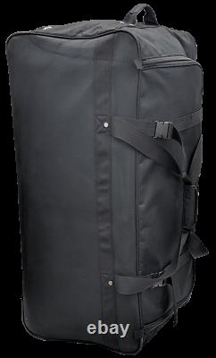 36-INCH Travel Rolling Wheel Duffel Duffle Bag by Amaro Black ONE BAG