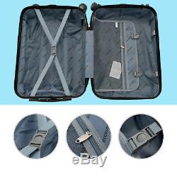 3PCS Luggage Set Travel Bag Trolley Spinner Carry On Rolling Suitcase Green