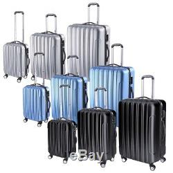 3 Piece Luggage Travel Set Bag ABS Trolley Rolling Wheels Suitcase 20 24 28