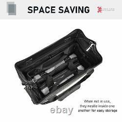 3pcs Rolling Mobile Tool Bag Heavy Duty Storage Organizer Multi-function Tote