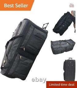 42-inch Rolling Duffle Bag with Wheels Heavy Duty XL Storage Bag