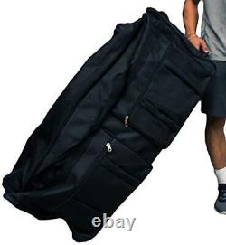 42-inch Rolling Duffle Bag with Wheels, Luggage Bag, Hockey Bag, XL Black
