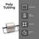 4 Mil Clear Poly Tubing 18 Custom Fit Plastic Bags 1 Roll