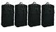 4-Pack 36 Black Lightweight Rolling Wheeled Duffle Bag Spinner Suitcase Luggage