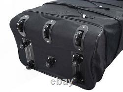 4-Pack 8-Wheel 36 Black Rolling Wheeled Duffle Bag Spinner Suitcase Luggage