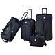 4 Piece Luggage Set Expandable And Carry On With Blade Wheels Rolling Duffel Bag