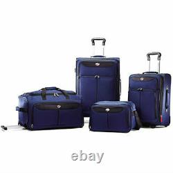 4 Piece Luggage Set Travel Carry On Bag Vacation Trip Suitcase Rolling NEW