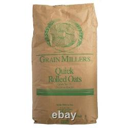 50 lb. Bag Quick Rolled Oats Whole Grain Bulk Pantry Meal Food Supply Large Bag