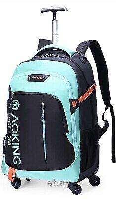 AOKING 20/22? Water Resistant Rolling Wheeled Backpack Laptop Compartment Bag