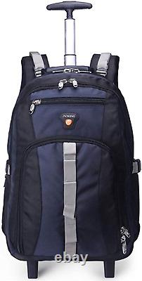 AOKING 22? Water Resistant Rolling Wheeled Backpack Laptop Compartment Bag