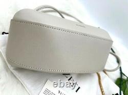 AUTH NWT Yuzefi Dinner Roll Chain Crossbody Shoulder Leather Bag In Off White