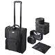 AW Soft Side Makeup Cosmetic Organize Carry on Travel Rolling Makeup Train Case