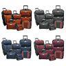 Amsterdam 8-Piece Light Expandable Rolling Luggage Suitcase Tote Bag Travel Set