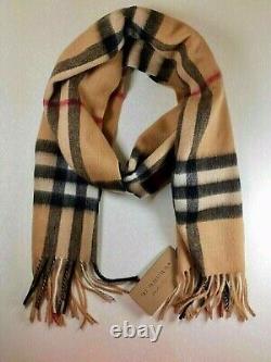 BRAND NEW WITH TAGS BURBERRY Scarf Check Roll Tube Box BAG 100% Authentic