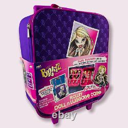 BRATZ Travel Case Dolls Luggage Rolling Bag Retractable Handle Pilot Size NOS