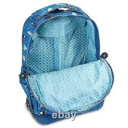 Backpack Wheels Boy Girl Rolling School Lunch Bag Kids Back Pack Roller Blue