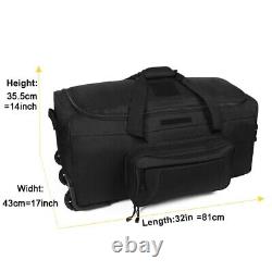 Bag Rolling Luggage Military Tactical Duffel for Camping Hiking Luggage Suitcase