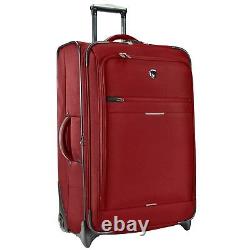 Birmingham Red 25 29 Water Resistant Rugged Rolling Luggage Suitcase Bag Set