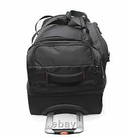 Black Pathfinder Gear 36 Large Drop Bottom Rolling Wheeled Duffel Bag $380