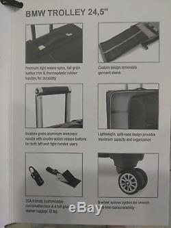 Bmw Genuine Iconic Travel Trolley Suitcase Luggage Bag 24.5 Inch 80222357709