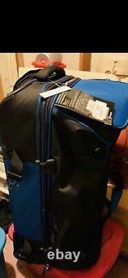 Bold Drop Bottom Wheeled Rolling Duffel Bag 30-Inch Blue/black NWT