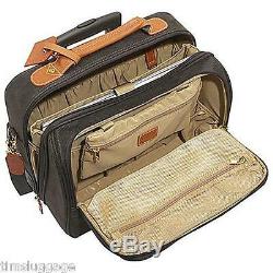 Bric's Life 15 Rolling Tote, Olive, Carry-On Wheeled Laptop Case NEW