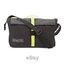 Brompton Roll Top Bag in Grey/Black/Lime + FREE Pouch E-Bay Global Shipping