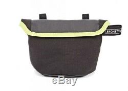 Brompton Roll Top Bag in Grey/Black/Lime + FREE Pouch E-Bay Global Shipping