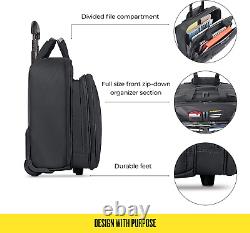 Bryant Rolling Laptop Bag with Wheels, Fits up to 17.3-Inch Laptop, Travel Friendl