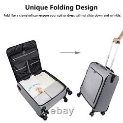 Bukere Rolling Garment Bags with Wheels for Travel Wheeled Garment Luggage Ba
