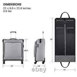 Bukere Rolling Garment Bags with Wheels for Travel Wheeled Garment Luggage Ba