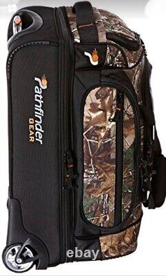 Camo Realtree Pathfinder Gear 36 Drop Bottom Rolling Wheeled Duffel Bag $380