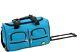 Carry On Duffel Bag Flight Purse Airport Flying Luggage Rolling Turquoise Sack